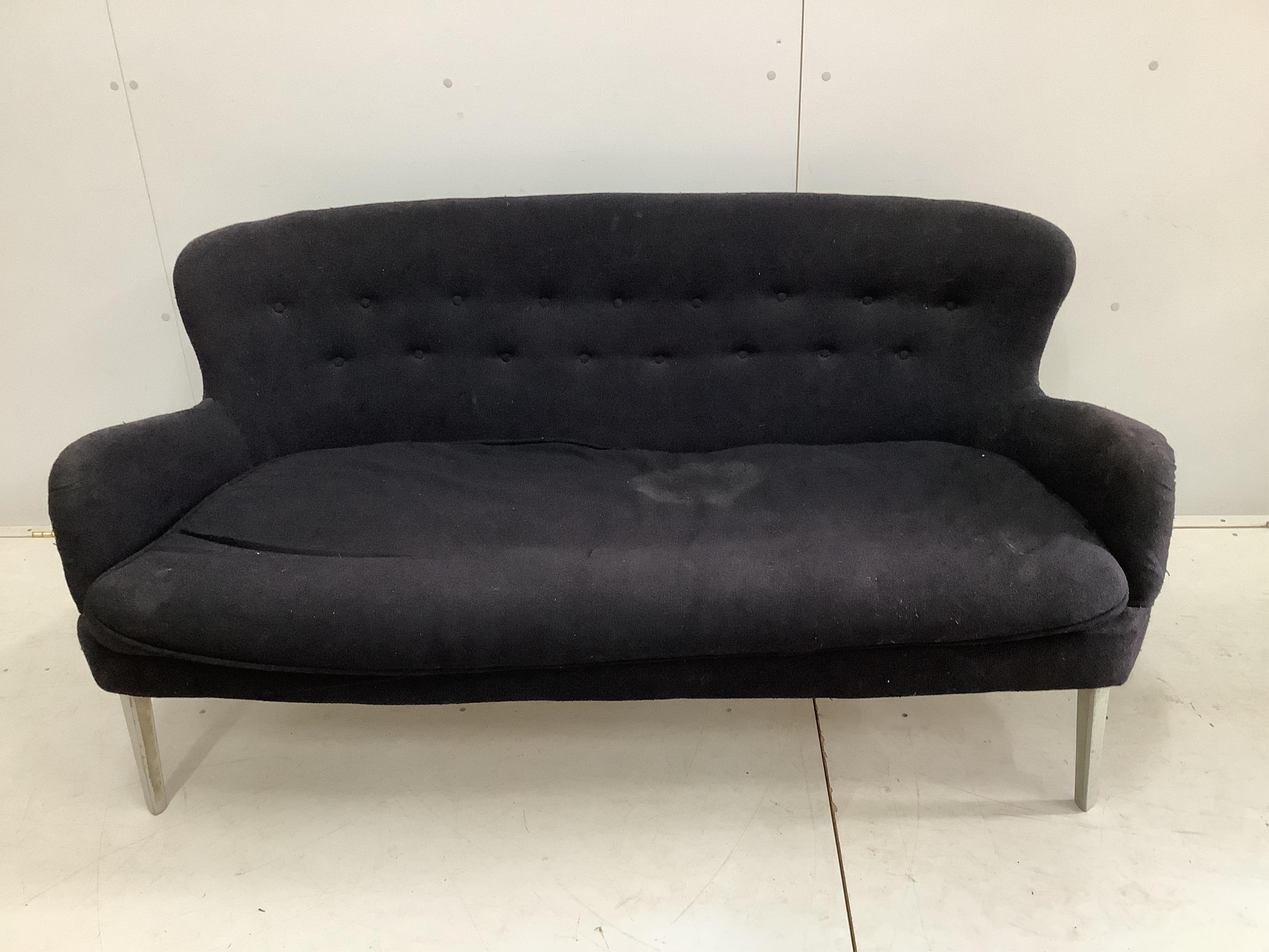 An Ernest Race DA2 sofa, width 150cm, depth 60cm, height 68cm
